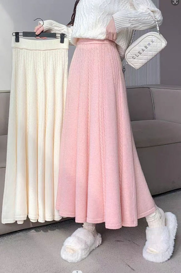 Damen Strick MIDI-Rock Drune