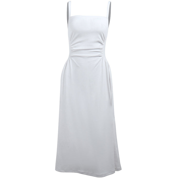 Damen Elegant geschnittenes Maxikleid mit raffinierten Rüschendetails Drune