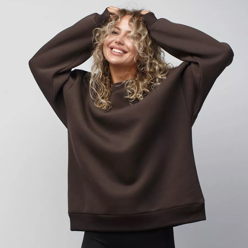 Damen Oversized Sweatshirt mit weiten Ärmeln Drune