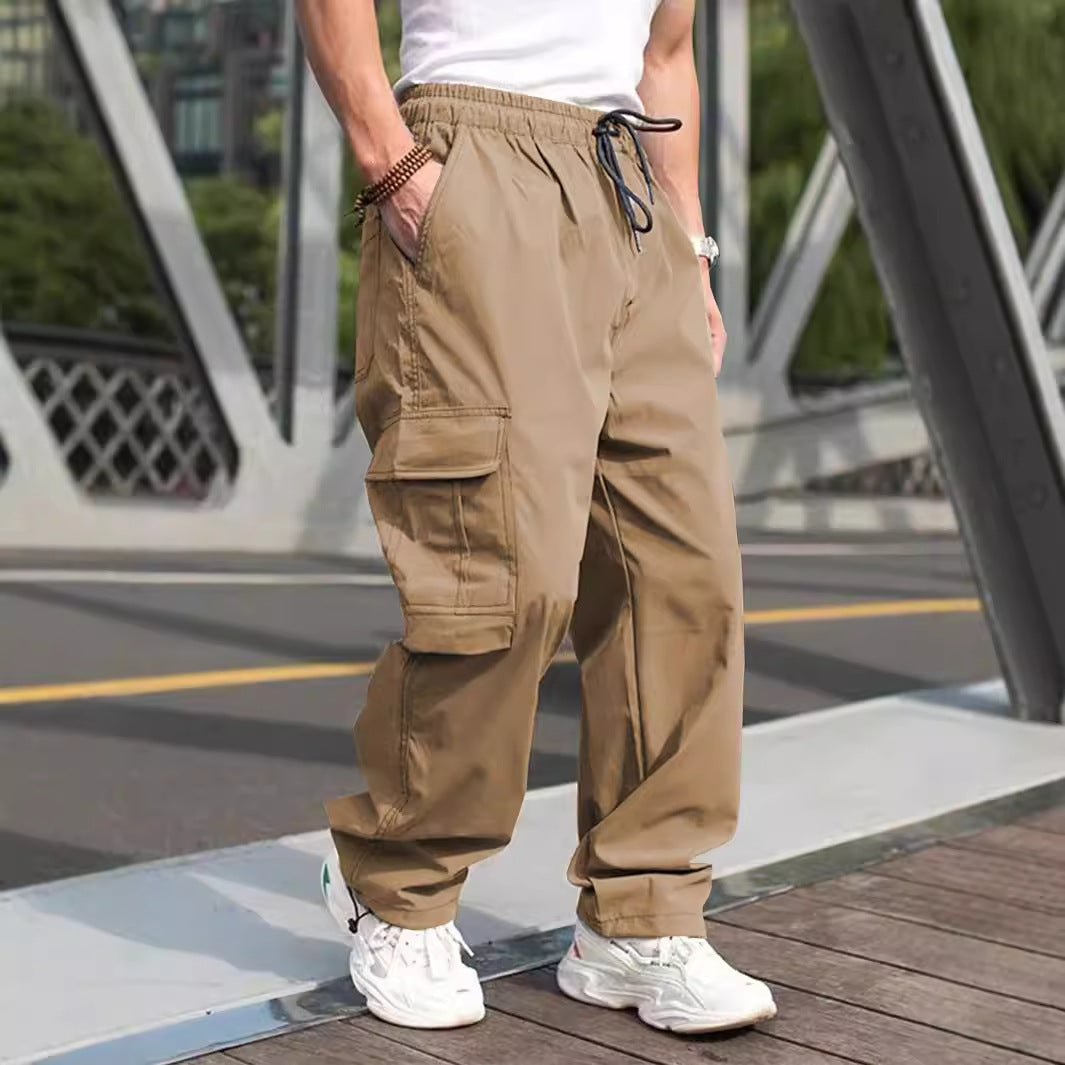 Herren Cargo-Hose mit vielen funktionalen Taschen und lockerer Passform Drune