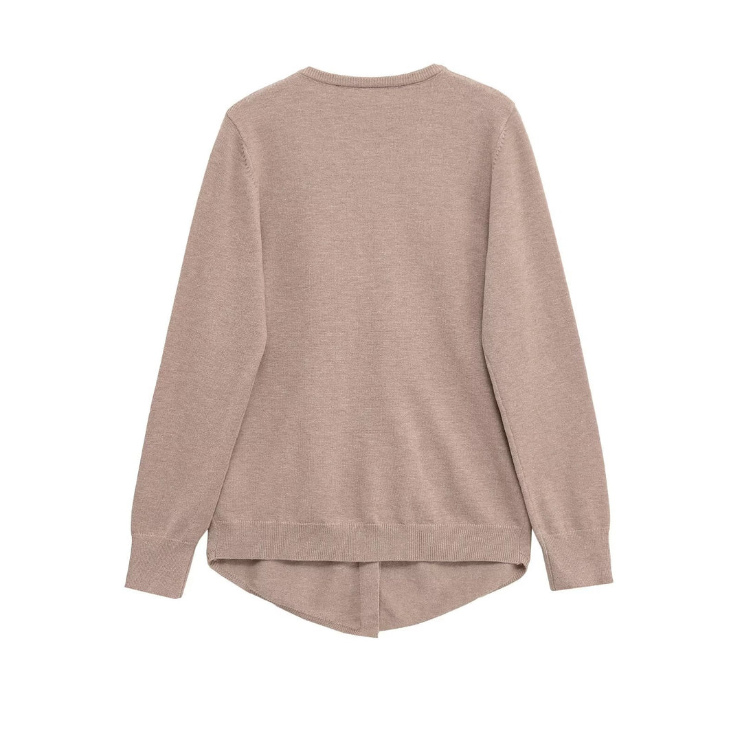 Damen kuschelige Knopfleiste Strickjacke Drune