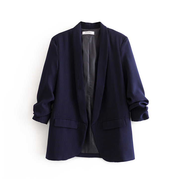 Damen Moderner Blazer mit eleganter Schnittführung und praktischen Taschen Drune
