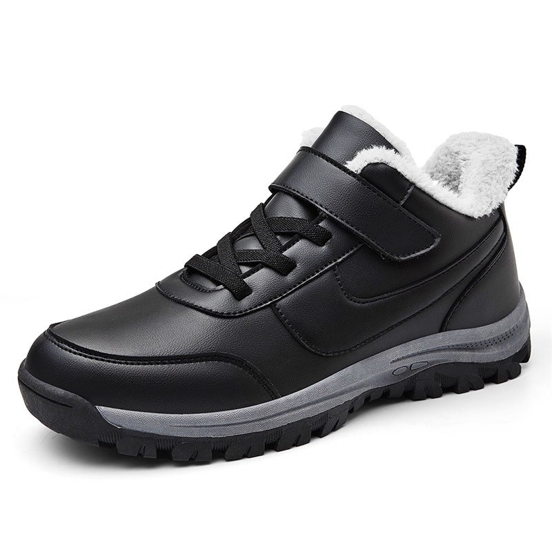 Damen Warmgefütterte Winterstiefel mit rutschfester Sohle und verstellbarem Klettverschluss Drune