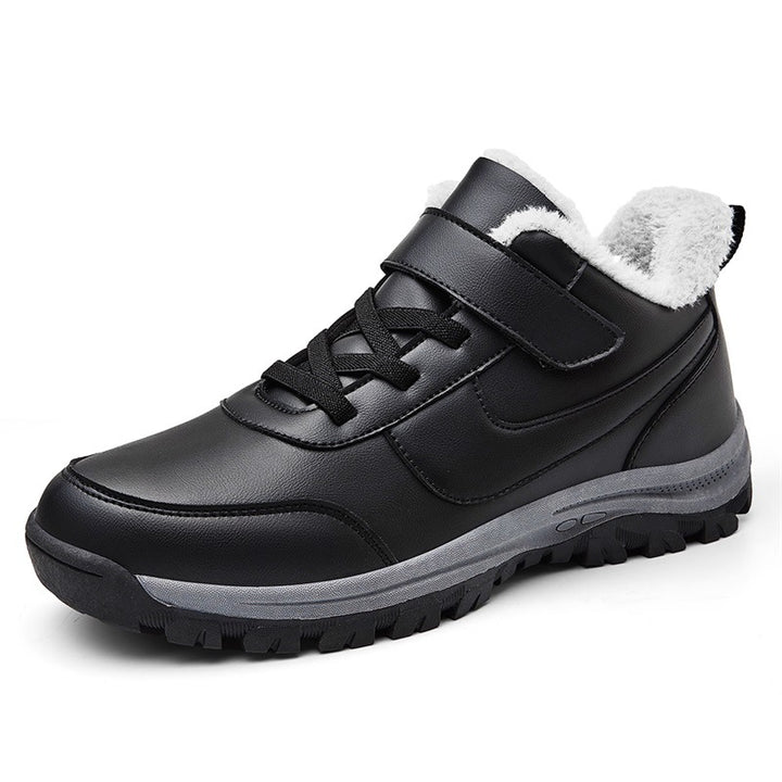 Damen Warmgefütterte Winterstiefel mit rutschfester Sohle und verstellbarem Klettverschluss Drune