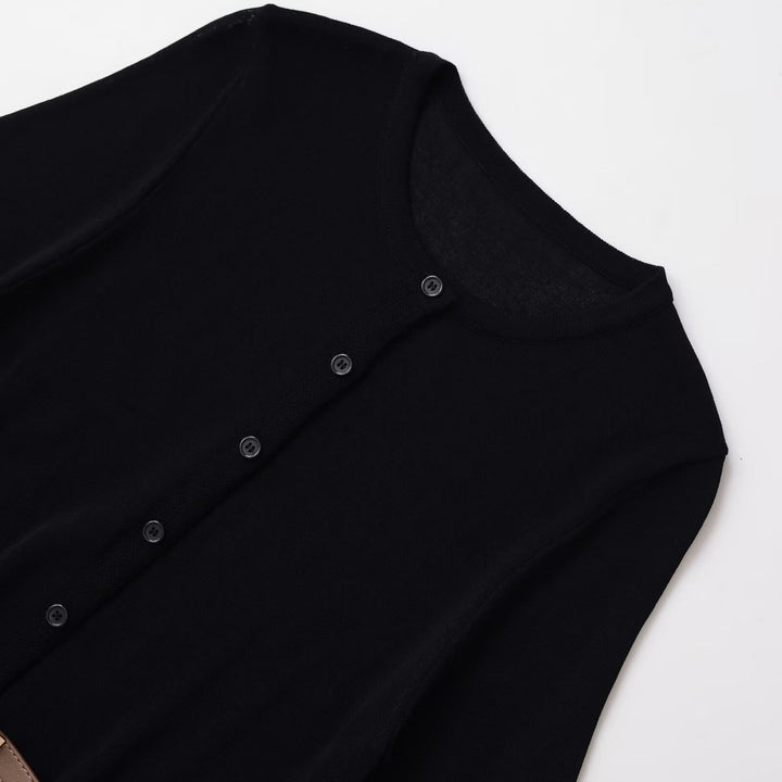 Damen elegante Strickjacke mit tailliertem Design Drune