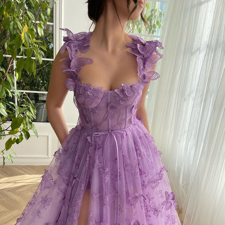 Drune | Chic Schlitz Braut Party Strand Kleid