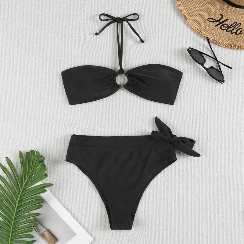 Damen Bandeau-Bikini mit verstellbaren Trägern und hochwertigem Twist-Design Drune