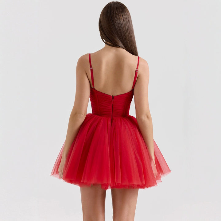 Damen Tüllballkleid mit Spitzenoberteil Drune