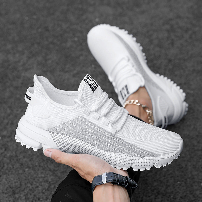 Herren nan atmungsaktive Stricksneaker mit profilierter Laufsohle und gepolsterter Fersenmanschette Drune
