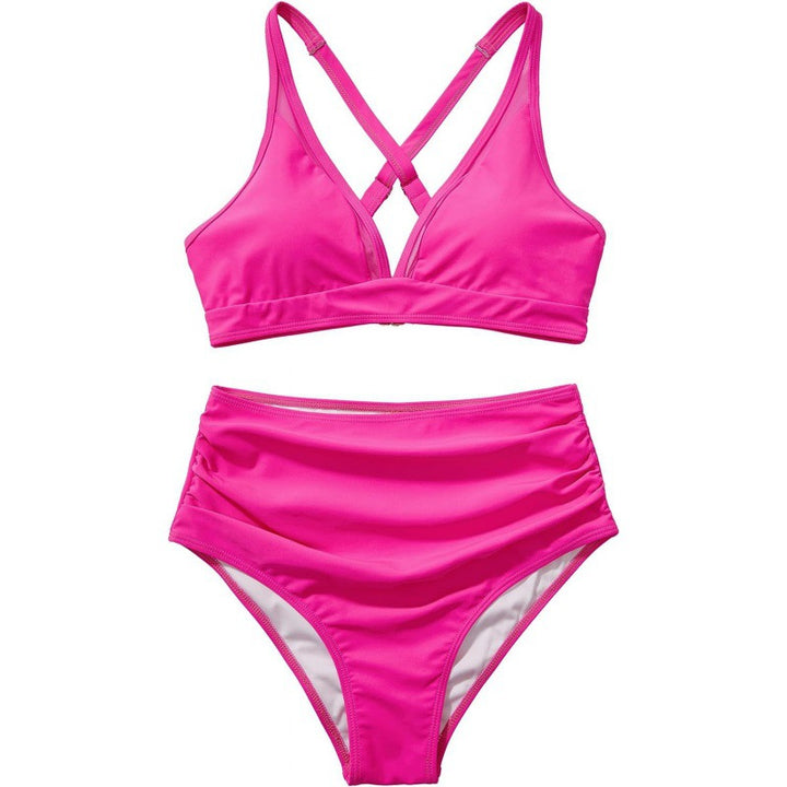 Damen Bikini-Set mit modischem Animalprint und Bicolor-Design Drune