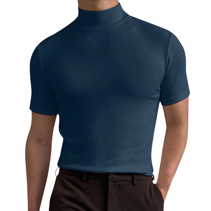 Herren Elegantes Poloshirt mit Stehkragen Drune