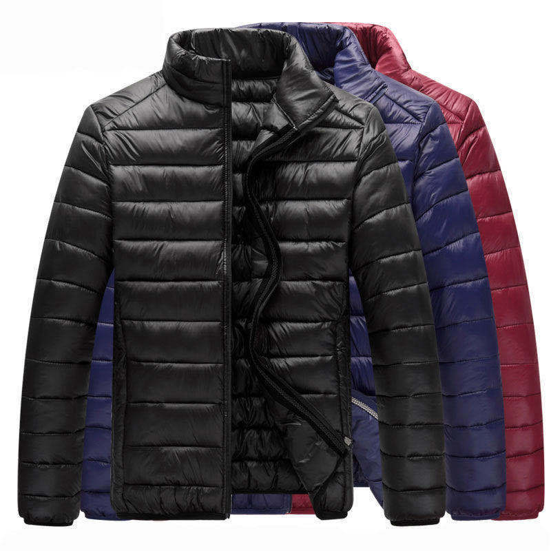 Herren nan ultraleichte Steppjacke mit Stehkragen und durchgehendem Reißverschluss Drune