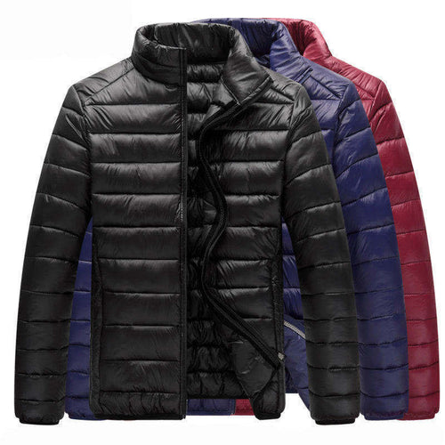 Herren nan ultraleichte Steppjacke mit Stehkragen und durchgehendem Reißverschluss Drune