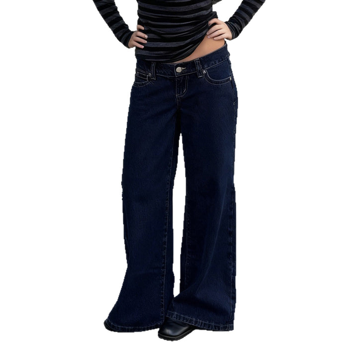 Damen Weite Jeans im lässigen Schnitt Drune