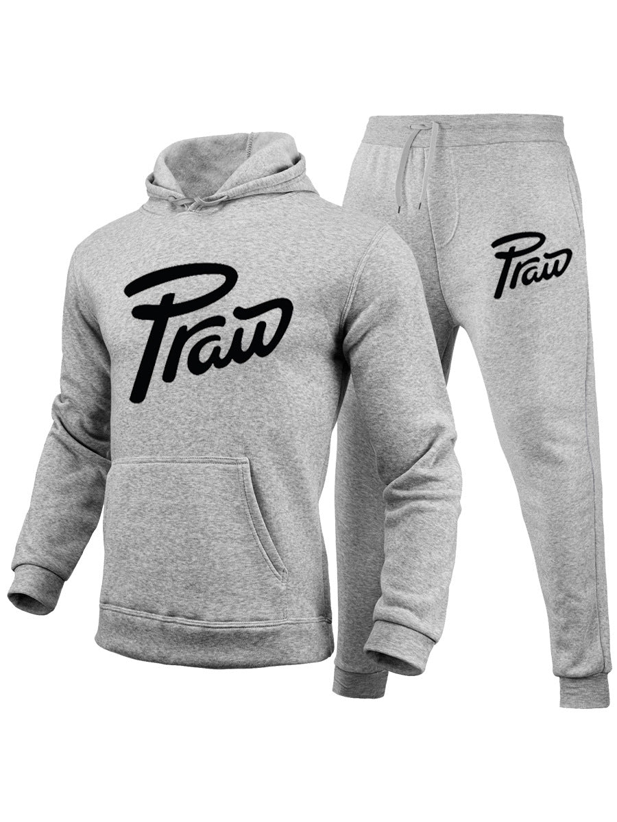 Damen Hoodie- und Jogginghose-Set mit lässigem Logoaufdruck Drune