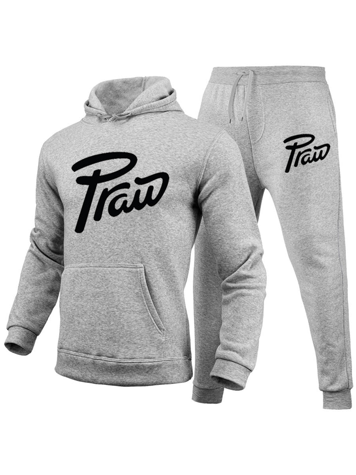 Damen Hoodie- und Jogginghose-Set mit lässigem Logoaufdruck Drune