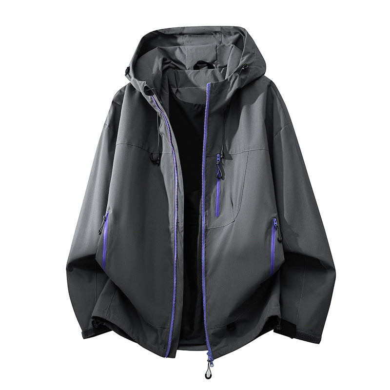 Damen technische Outdoorjacke mit multifunktionalen Taschen und verstellbarem Kapuzensystem Drune