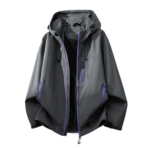 Damen technische Outdoorjacke mit multifunktionalen Taschen und verstellbarem Kapuzensystem Drune