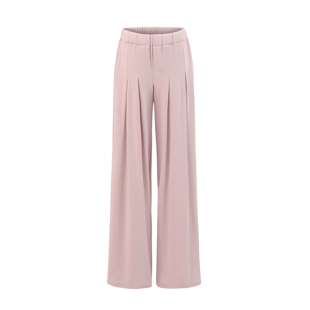 Damen lässige, weite Freizeithose mit Bundfalten Drune