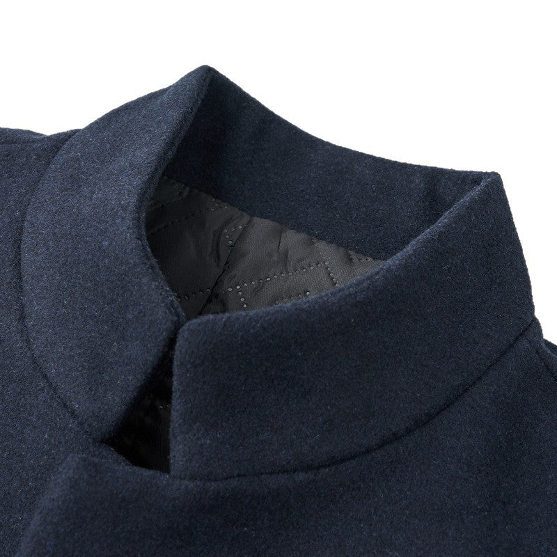 Herren modischer Wolle-Mix Mantel Drune