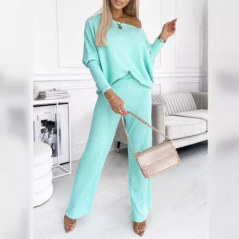 Damen Elegantes und lässiges Loungewear-Set mit weiter Passform Drune