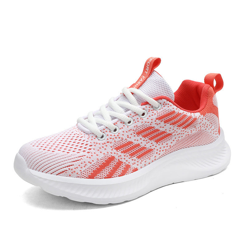 Damen nan ultraleichter Strick-Freizeitsneaker mit ergonomischer Dämpfungskernsohle und Zuglasche Drune