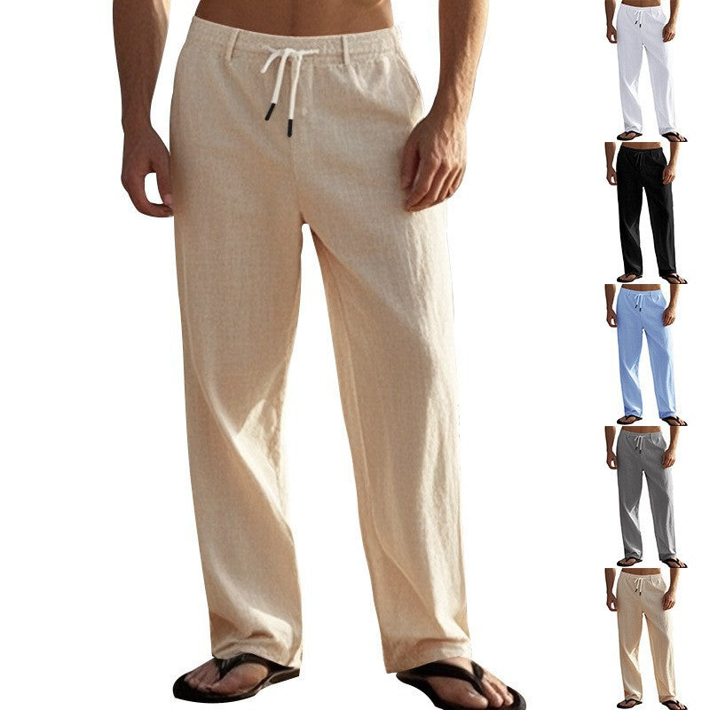 Herren Bequeme Strandhose mit elastischem Bund und praktischen Seitentaschen Drune