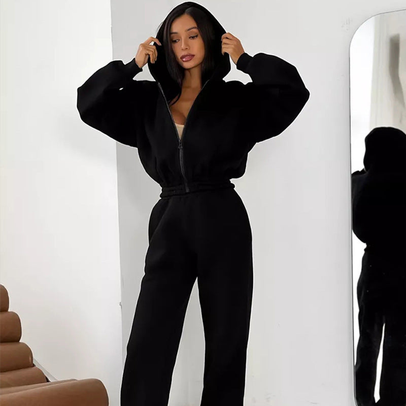 Damen Oversize-Hoodie mit sportlichem Schnitt und elastischem Bund Drune