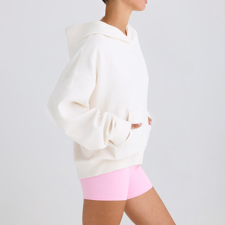 Damen lässiger Kapuzenpullover mit oversized Passform und praktischen Taschen Drune