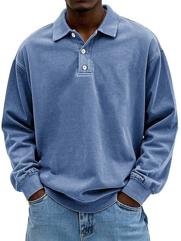 Herren Poloshirt mit Knopfleiste und lässigem Schnitt Drune
