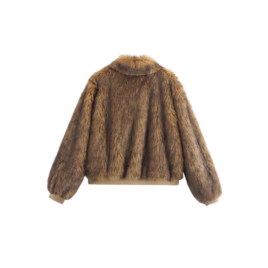 Damen Felljacke Drune