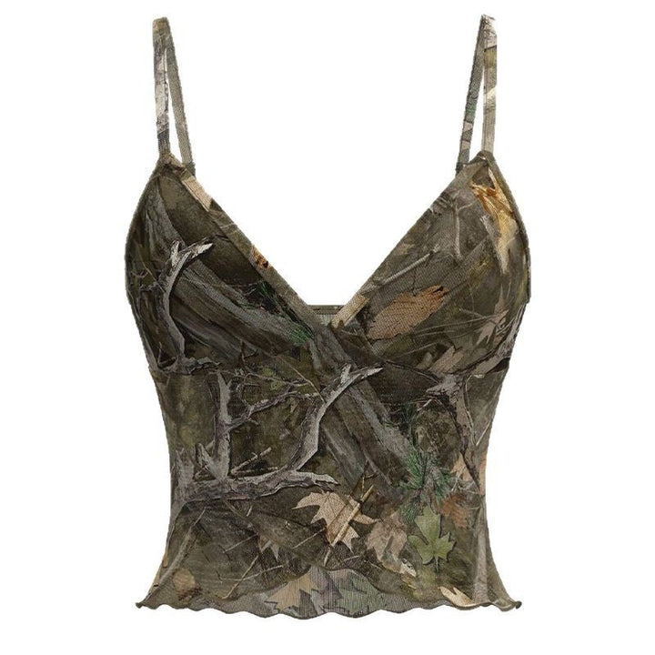 Damen Camouflage Top Drune