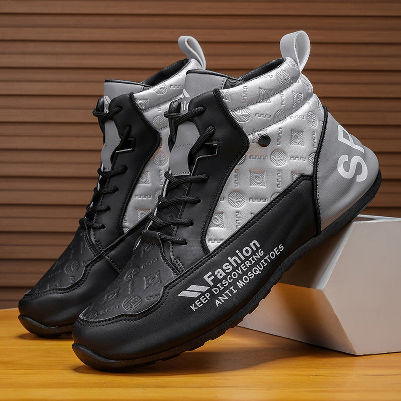 Damen sportliche High-Top Sneakers mit schützendem Design und rutschfester Sohle Drune