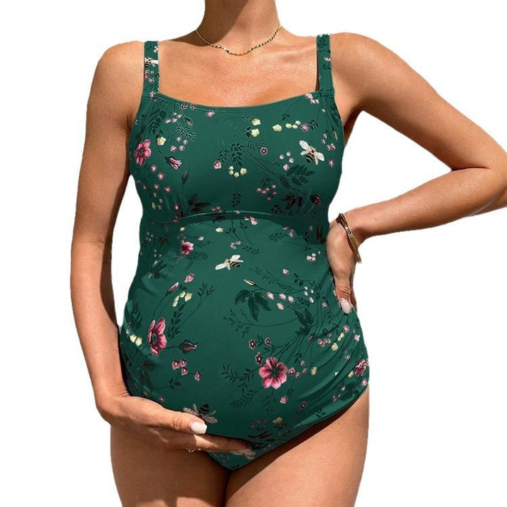 Damen Schwangerschaftsbadeanzug mit stilvollem floralem Design Drune