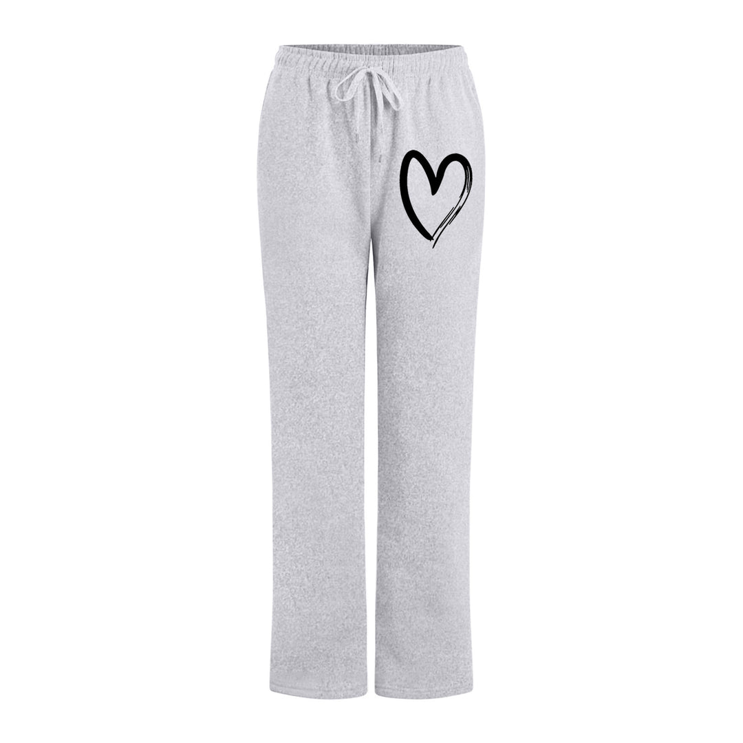 Damen Freizeithose mit einzigartigem Herzmotiv und elastischem Bund Drune