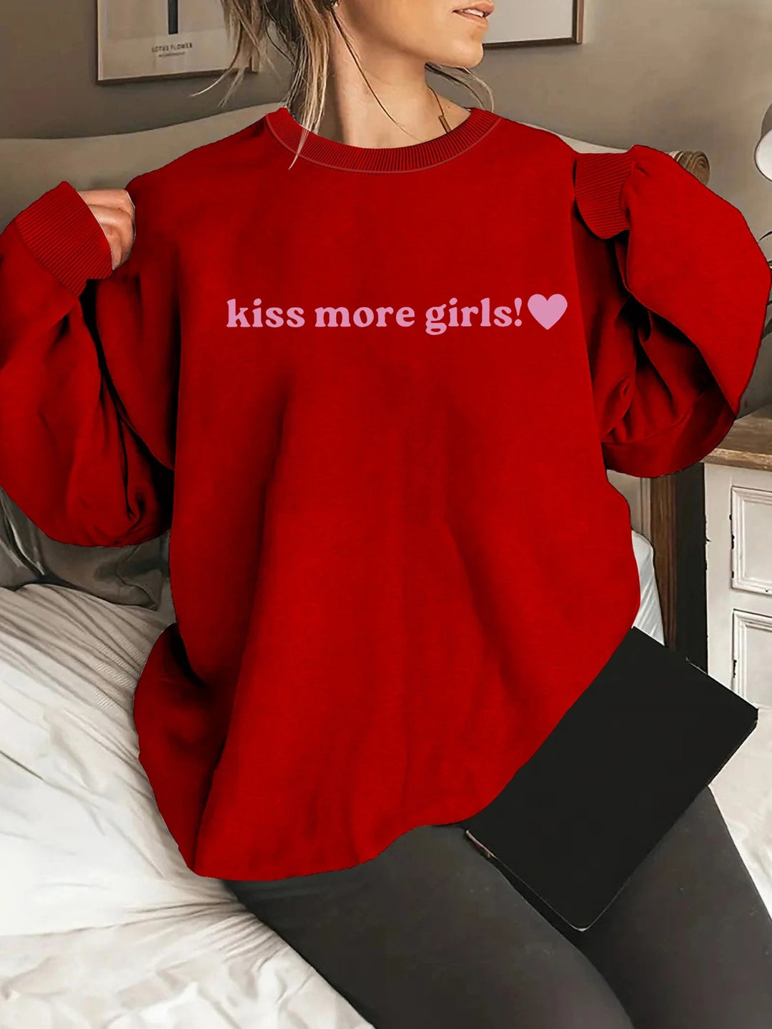 Damen Sweatshirt mit inspirierendem Schriftzug und lässiger Passform Drune