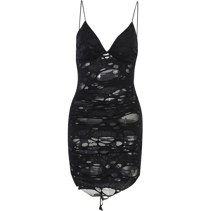Damen figurbetontes Minikleid mit raffiniertem Cut-Out-Design Drune