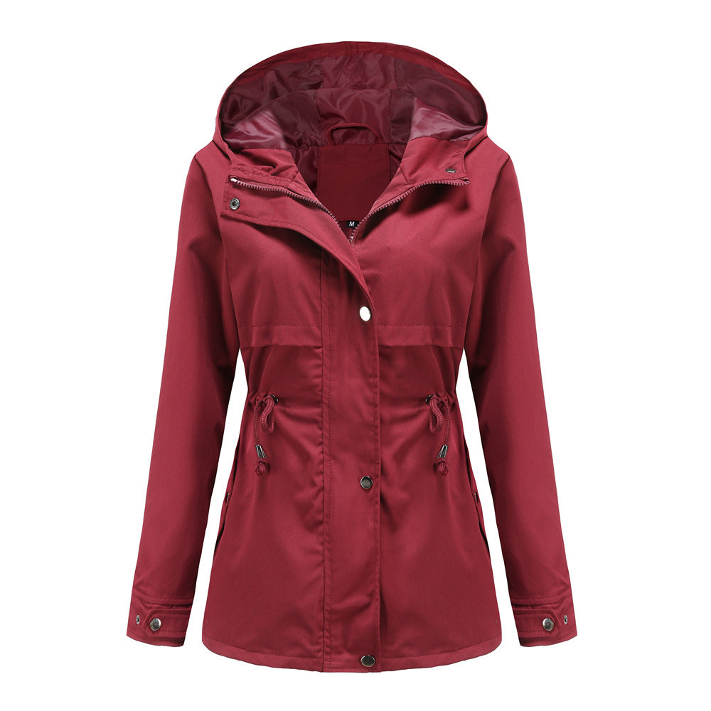 Damen funktionale Übergangsjacke mit verstellbarem Taillenbündchen Drune