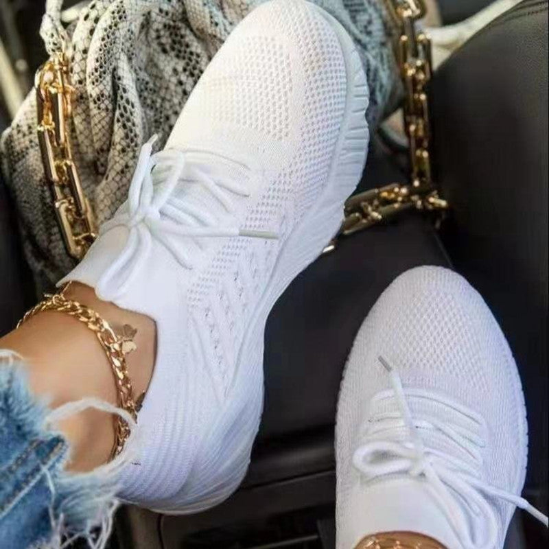 Damen Atmungsaktive Freizeitschuhe mit rutschfester Sohle und elastischen Einsätzen Drune