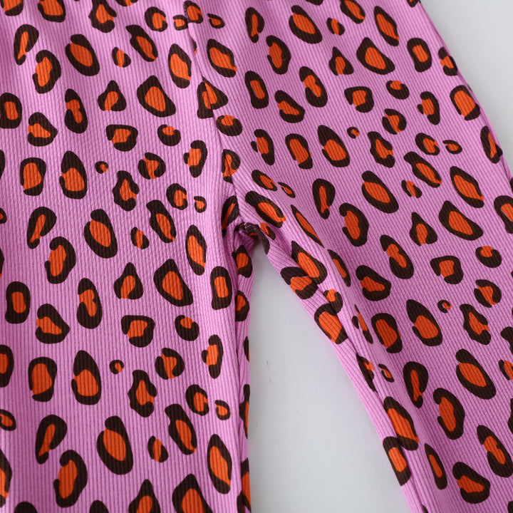 Damen legere Leggings mit animalischem Muster Drune