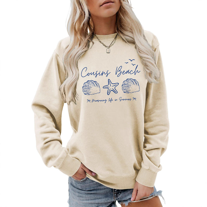 Damen Sweatshirt mit maritimem Motiv und bequemen Schnitt Drune