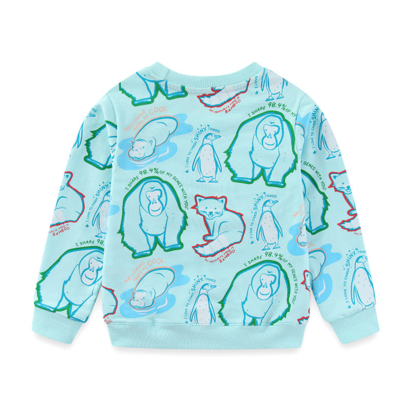 Jungen Sweatshirt mit tierischem Motiv Drune