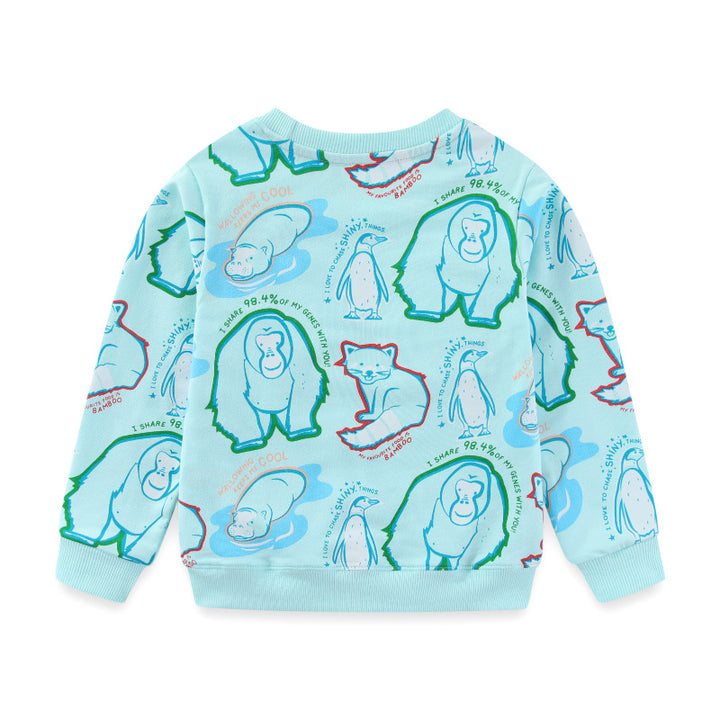 Jungen Sweatshirt mit tierischem Motiv Drune