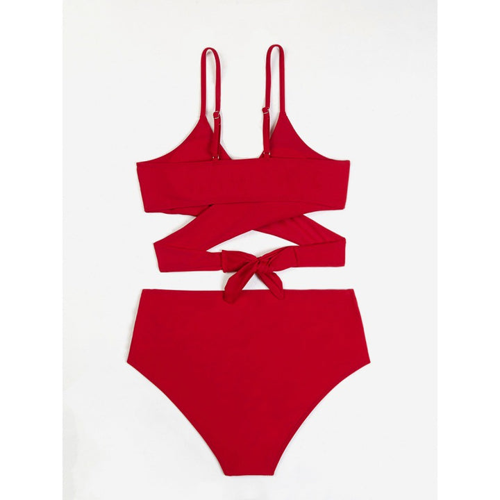 Damen Bikini mit innovativem Wickeldetail und hoher Taille Drune