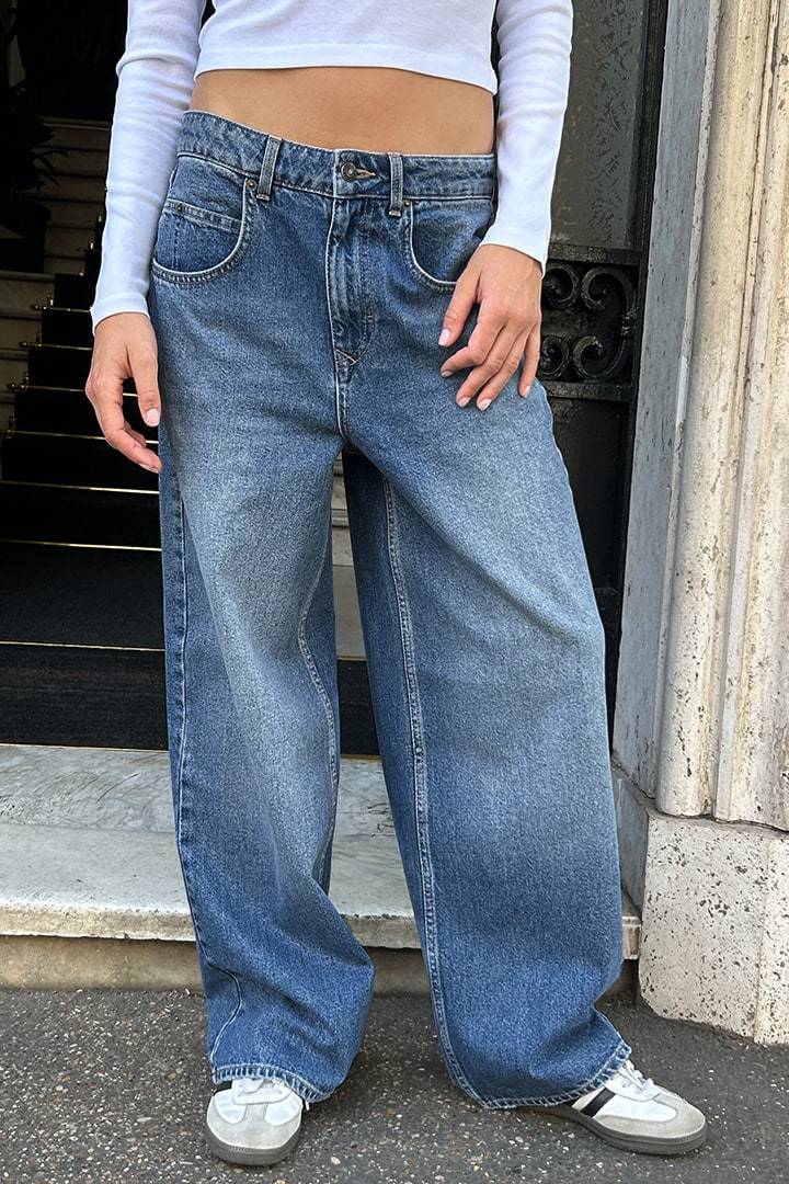 Damen Weit geschnittene Jeans im lässigen Oversized-Stil Drune