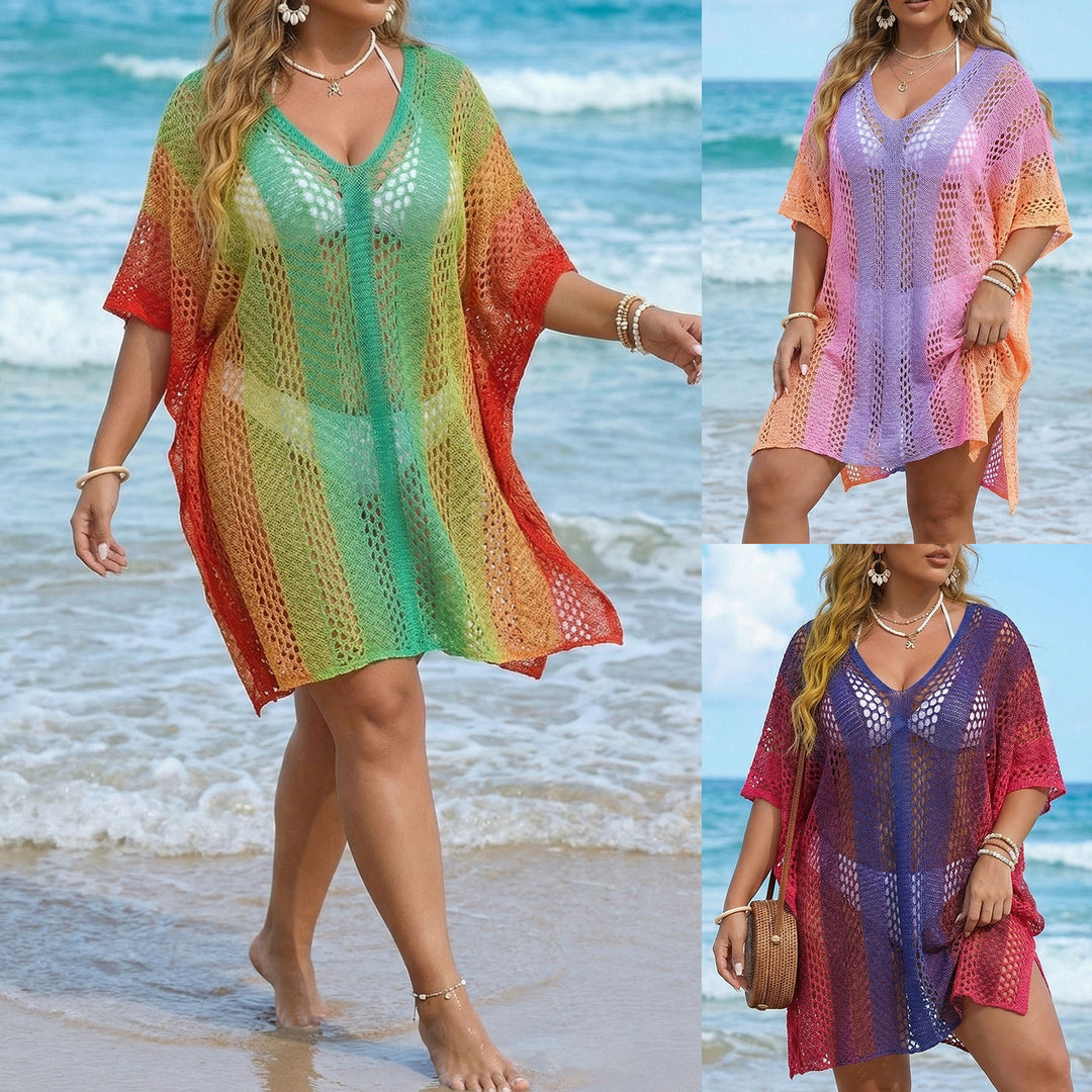 Damen luftiger Häkel-Strandüberwurf Drune 1779788068