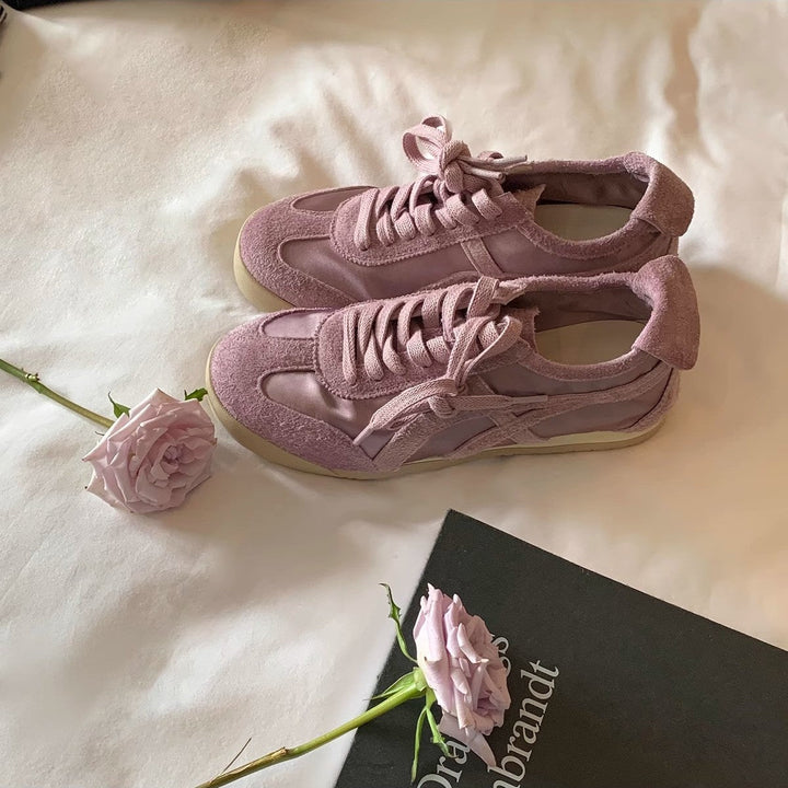 Damen modische Sneakers mit hochwertigem Wildleder und atmungsaktiver Konstruktion Drune