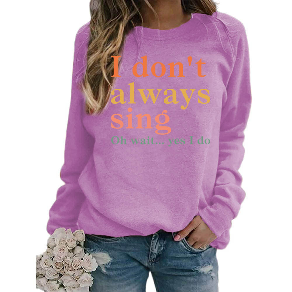 Damen Sweatshirt mit kreativem Spruch und bequemer Passform Drune