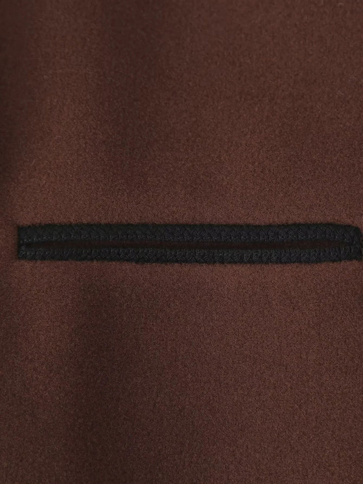 Damen elegante Übergangsjacke mit dekorativen Knöpfen Drune