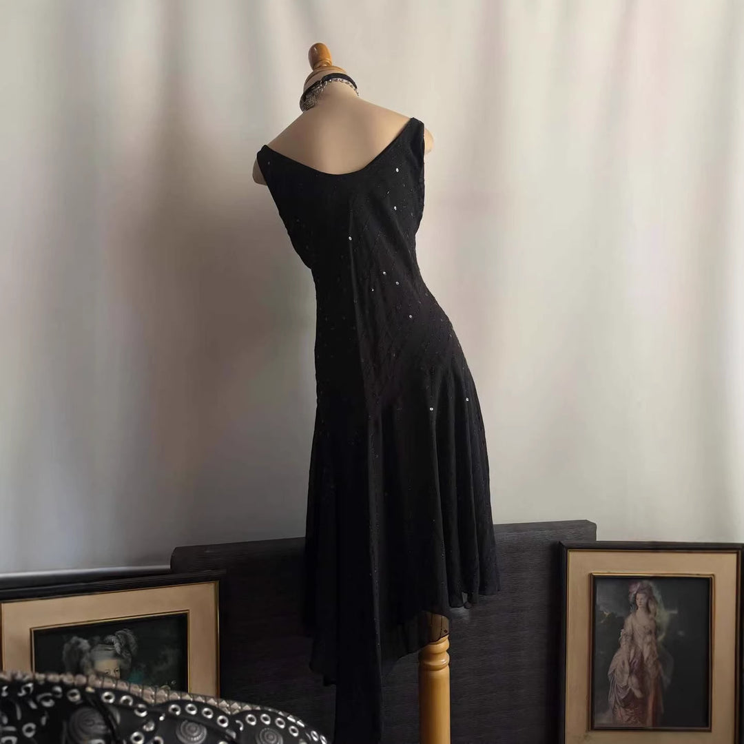 Damen Elegantes Abendkleid mit verführerischen Glitzerakzenten Drune